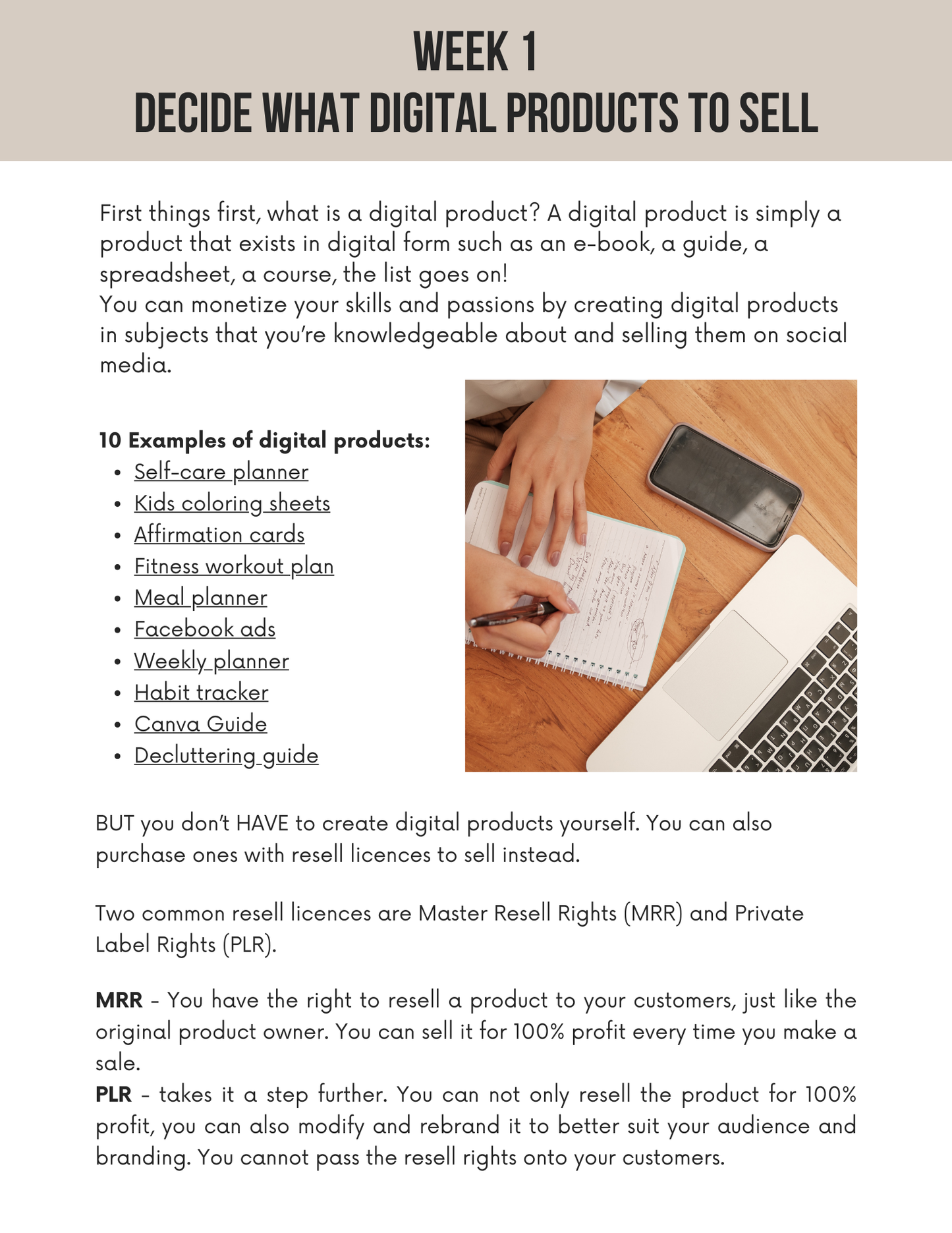 PLR First Month of Faceless Digital Marketing