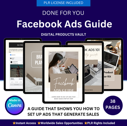 PLR Facebook Ads Guide mrr plr