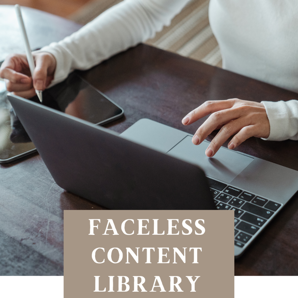 Faceless Content Library mrr plr