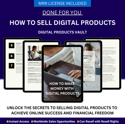 How to Sell Digital Products MRR PLR